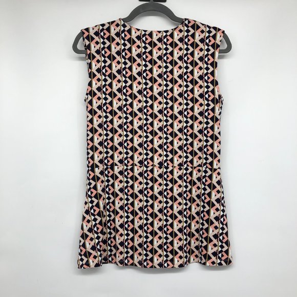 NWT Betty Barclay Pink Sleeveless Blouse with Geometric Print - Picture 4 of 16